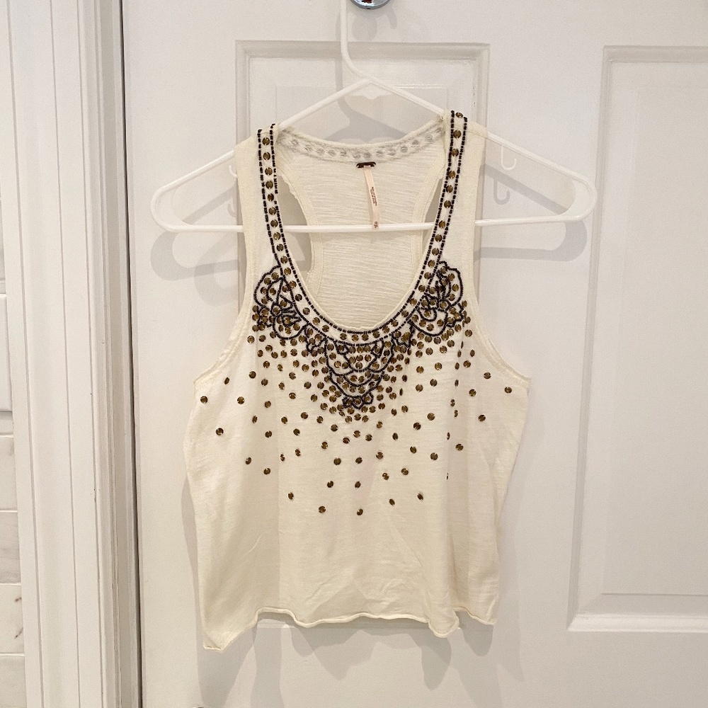 Free People studded tank top